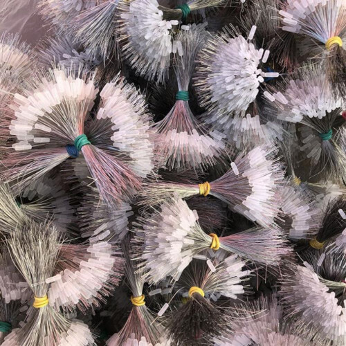 (Blanc M) 300pcs/lot Float Rubber Stopper Fishing Bobber Stopper Float Cylindrical Space B 2