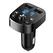 Autolader FM-zender Bluetooth Audio Dual USB Auto Mp3-speler Autoradio Handsfree Oplader 3.1a Snellader