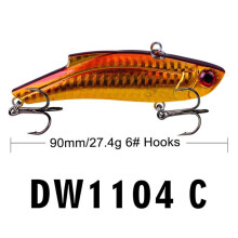 (3#) 9cm Lure Fake Bait Vib Lure Bait 27.4g Long Throw Submerged Iron Plate Fishing Gear
