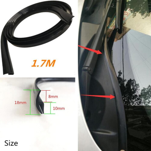 Auto-accessoires Universele auto voorruitrubber afdichtingslijst