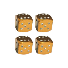 (doré) Super dé de vent en forme de voiture moto roue pneu air tiges de valve capuchons anti-poussière