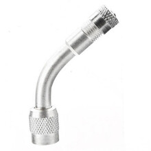 (Plateado, 135 grados) Extensión de válvula de neumático con ángulo de 45/90/135 grados Adaptador de