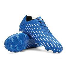 (white,blue, 40) Men's And Women's Youth Students Professional Competition Training Shoes Ag Spike Football Shoes Children's Football
