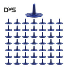 (blau) 50 Stück Golfballmarker, Ballpositionsmarker, mehrfarbig, flach, rund, aus Kunststoff, leichtes