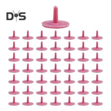 (pink) 50 Stück Golfballmarker, Ballpositionsmarker, mehrfarbig, flach, rund, aus Kunststoff, leichtes