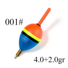 (Color 001 Size 4-2) Ftk 1pcs Fishing Barguzinsky Long Distance Fir Float 6g 8,5g 9g Length 80mm 85mm