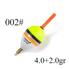 (Color 002 Size 4-2) Ftk 1pcs Fishing Barguzinsky Long Distance Fir Float 6g 8,5g 9g Length 80mm 85mm