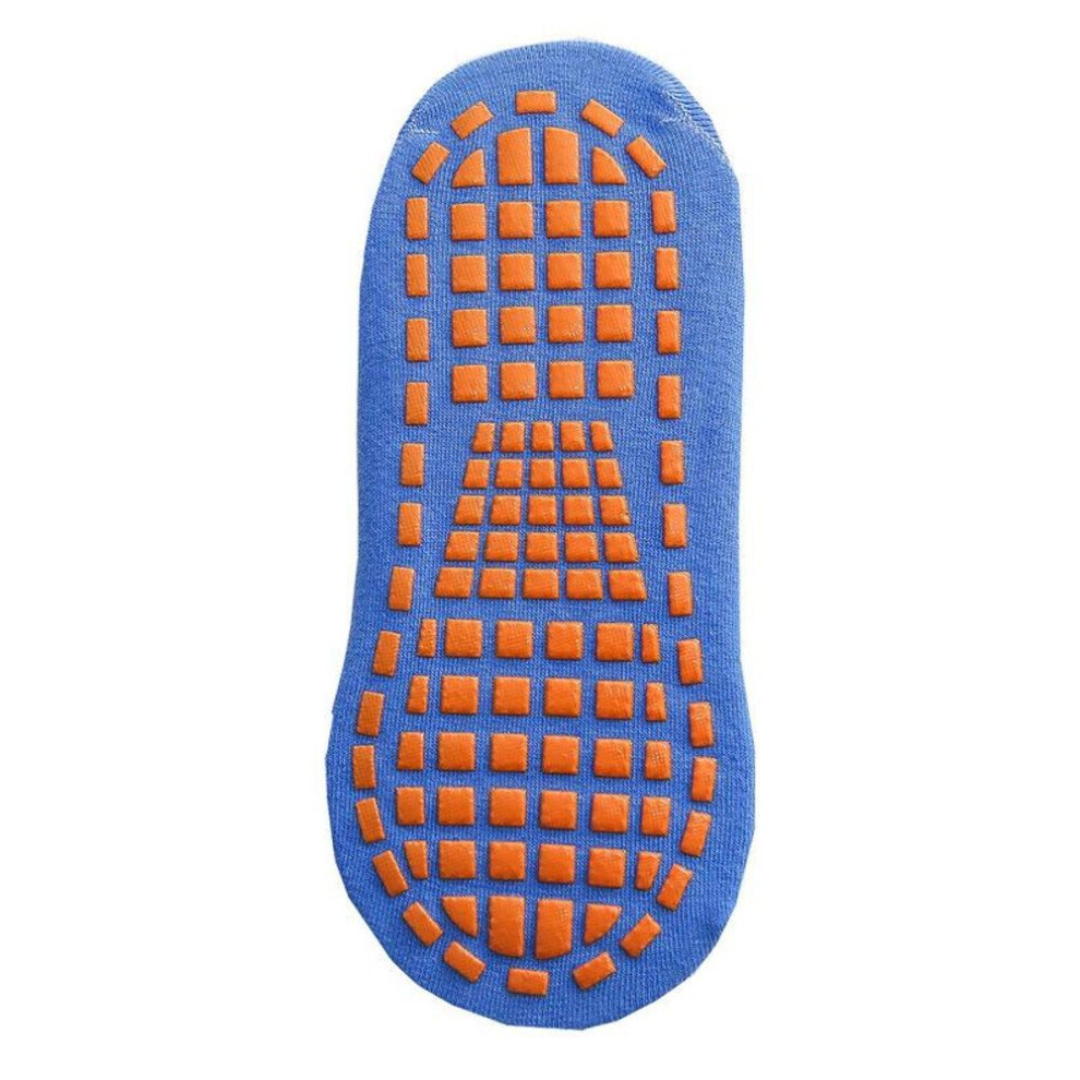 (light blue, aldult) Non-slip Short Socks Home Floor Socks Indoor Sport Breathable Cotton Socks Yoga Socks