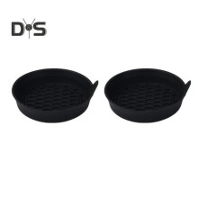 (zwart) 2 stuks ronde siliconen onderzetter voor waterfles in de auto, effen kleur, bekerhouder, antislip,