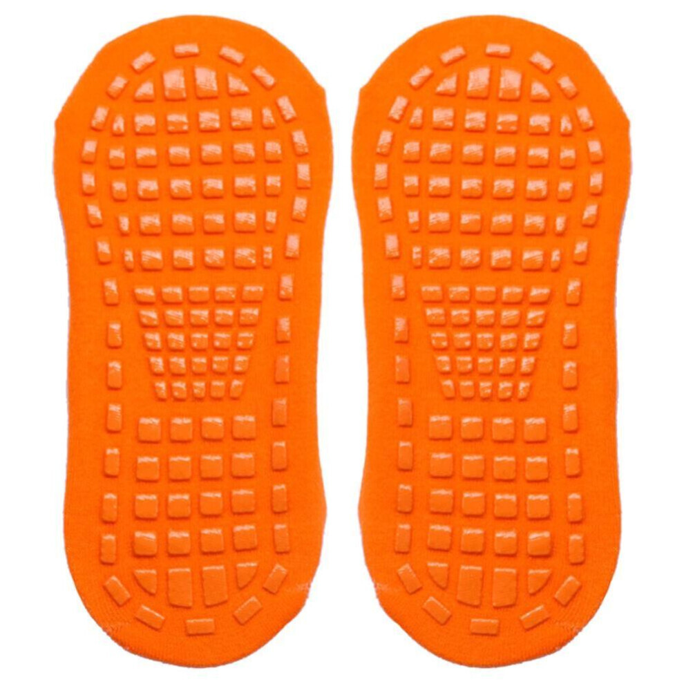 (orange, aldult) Chaussettes courtes antidérapantes Chaussettes de sol pour la maison Chaussettes d'intérieur en coton respirant Chaussettes de yoga