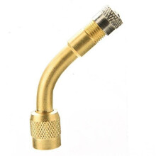 (Dorado, 135 grados) Extensión de válvula de neumático con ángulo de 45/90/135 grados, adaptador de