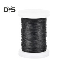 (zwart) 90m Boogschieten Boogpees Serving Thread Slijtvast Polyester Boogpees Bescherming Binden Peep