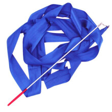 (Blau) 4m Gymnastik Rhythmischer Tanz Ballett Band Streamer Twirling Baton Rod Zauberstab