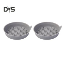 (grijs) 2 stuks ronde siliconen onderzetters voor waterflessen in de auto, effen kleur, bekerhouder,