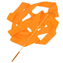 (orange) 4m Gymnastik Rhythmischer Tanz Ballett Band Streamer Twirling Baton Rod Zauberstab