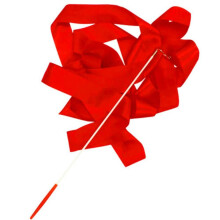 (Rot) 4m Gymnastik Rhythmischer Tanz Ballett Band Streamer Twirling Baton Rod Zauberstab