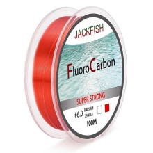 (Rot, 0,331 mm --- 18 lb) Jackfish 100 m Fluorocarbon Angelschnur 4-32 lb Kohlefaser Vorfachschnur Fliegenfischen