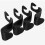 4pcs Car Back Seat Bag Handbag Hooks Plastic Headrest Hanger Storage Groceries 4
