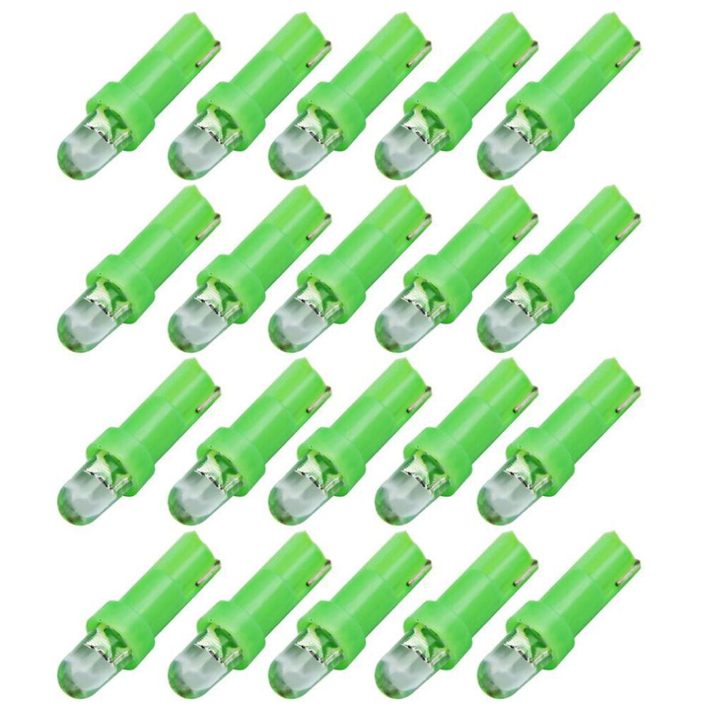 (vert) Accessoires Auto Véhicule Intérieur 1 Ampoule Led Wedge Lampe Tableau de Bord