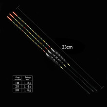 (3) Fishing Float Wood Fluorescent High Sensitivity Bobber Luminous Float Marked Bold Fishing Light Float Fishing Accessories