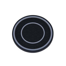 (grey) Car Cup Coaster Mug Pad High Temperature Resistant Non-slip Design Waterproof Pvc Coaster Automotive Cup Mat Car Interior Accessories