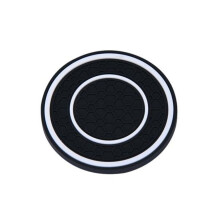 (white) Car Cup Coaster Mug Pad High Temperature Resistant Non-slip Design Waterproof Pvc Coaster Automotive Cup Mat Car Interior