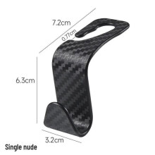 (brazing pattern single hook, 1 piece) Car Seat Back Multi-function Hidden Headrest Hook