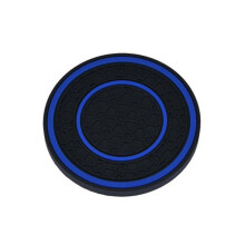(blue) Car Cup Coaster Mug Pad High Temperature Resistant Non-slip Design Waterproof Pvc Coaster Automotive Cup Mat Car Interior Accessories
