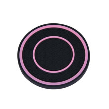 (pink) Car Cup Coaster Mug Pad High Temperature Resistant Non-slip Design Waterproof Pvc Coaster Automotive Cup Mat Car Interior Accessories