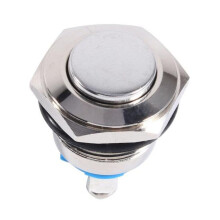 12V 16mm waterdichte metalen drukknop voor auto's met aan/uit-claxon