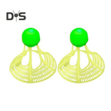 (Verde) 2 piezas de volantes de bádminton para práctica de béisbol, resistentes al viento, con iluminación