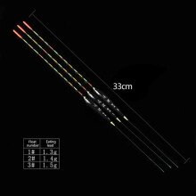 (2) Fishing Float Wood Fluorescent High Sensitivity Bobber Luminous Float Marked Bold Fishing Light Float Fishing Accessories