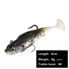 (Longitud 8CM Color 084) Señuelo blando FishKing Lead Jig para lucio, muskellunge y lubina