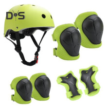 (groen) 7 stuks/set kinderfiets beschermende uitrusting rolschaatsen skateboard skaten fiets scooter