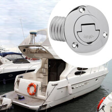 (Für KRAFTSTOFF) Bootsdeck-Einfülldeckel, Marine-Hardware für 38-mm-Schlauch, praktisch, robust, Edelstahl,