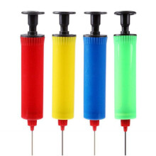 (Rot) Inflator Hand Luftpumpe Nadel Ball Adapter Fußball Basketball Zufällige Farbe