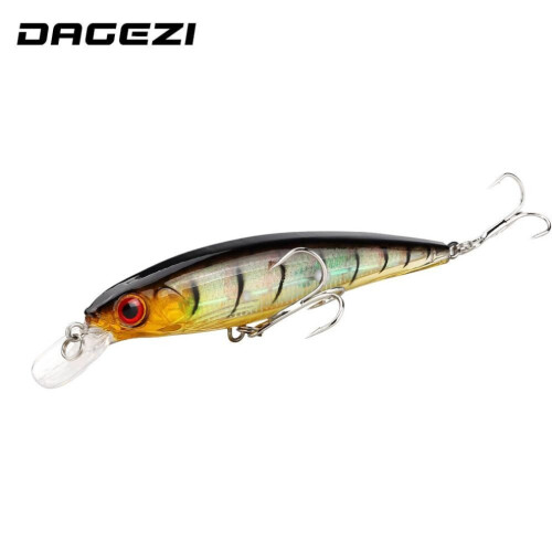 (FARBE-J) Harter Köder 11,2 cm/13 g Minnow Angelköder Tauchtiefe Kunstköder zum Karpfenangeln Wobbler 1