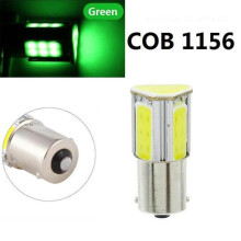 (Grün, 1156) 1 Stück P21w 15s 5W 1156 1157 Led COB 12v Auto Bremslicht Auto Led-Lampen Hinten Blinker