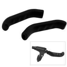 Funda protectora de silicona para manija de freno de bicicleta universal (negra) para bicicletas de