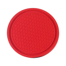 (red) Car Coasters Pvc Travel Auto Cup Holder Insert Coaster Anti Slip Vehicle Interior Accessories Cup Mats