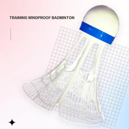 1PCS Windproof Badminton Nylon Plastic Professional Training Super Durable For Playing Outdoor Balls Training Balls 1