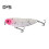 (Rosa, Weiß) 5,5 cm/5,6 g Topwater-Bleistiftköder mit Drillingshaken, realistischer schwimmender Jigging-Fischköder, 1