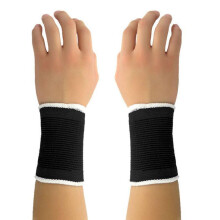(black, wrist guard/double) Bamboo Charcoal Knitted Ankle Brace For Sports, Basketball, Cycling & Mountaineering