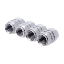 (zilver) Aluminium autoband ventieldoppen voor lichtmetalen velgen
