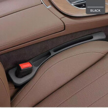 (black, 1pc) Universal Pu Leather Car Seat Gap Filler Organizer - Leakproof Storage (1 Pair)