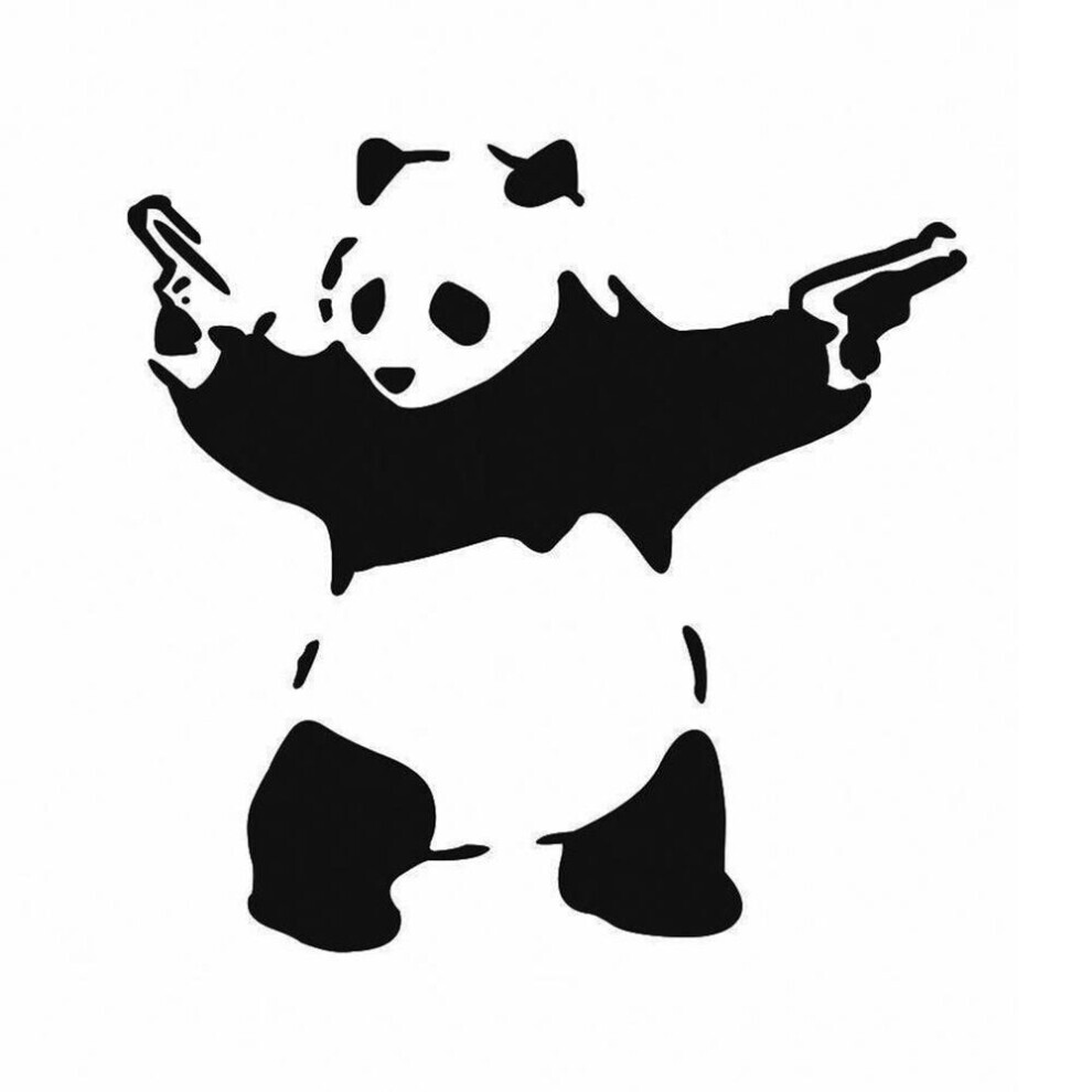 Accessoires Voiture Cartoon Panda Animal Vinyl Decal Sticker Auto Car Window Wall Bumper Decor
