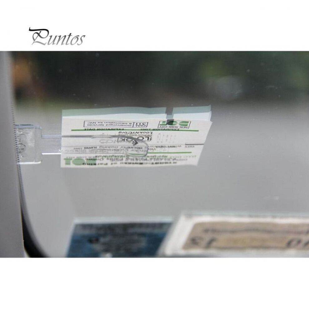 1pc Carte de stationnement pour voiture Porte-billets Clip Sticker