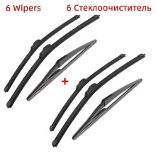 3 stuks wisserbladen voor Nissan Qashqai J11 2013-2020 26" + 17" + 12" geschikt voor voorruit, borstels