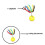 (L)  Sports Accessory Versatile Space Beans Bobber Solid Compact Ultralight 2