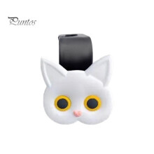 (white, 1pc) 1/2/4pcs Car Seat Hook Cartoon Cat Shape Strong Load-bearing Simple Installation Purse Bag Hanger Storage Hook Auto Interior